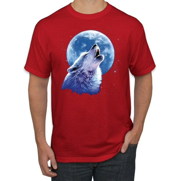 Wolves Howl Full Moon Men T-shirt XS-5XL